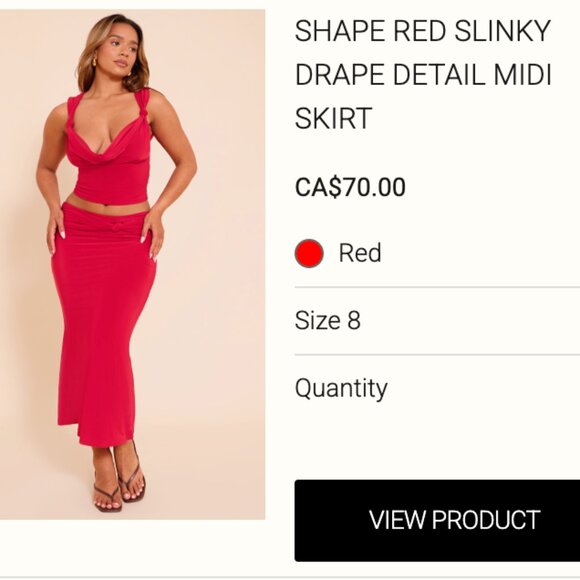 PLT Red Two Piece Set - Picture 2 of 2